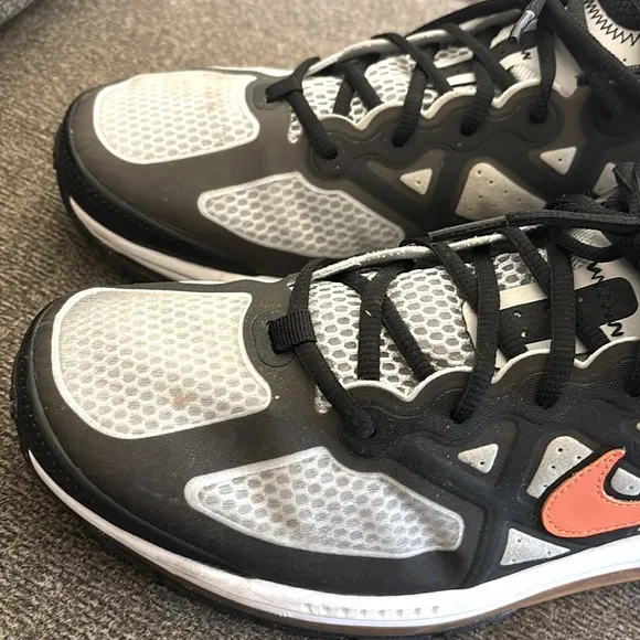 Nike Air Max Genome Gray &amp; Black Bright Mango CW1648-004 Airmax Running Sneakers