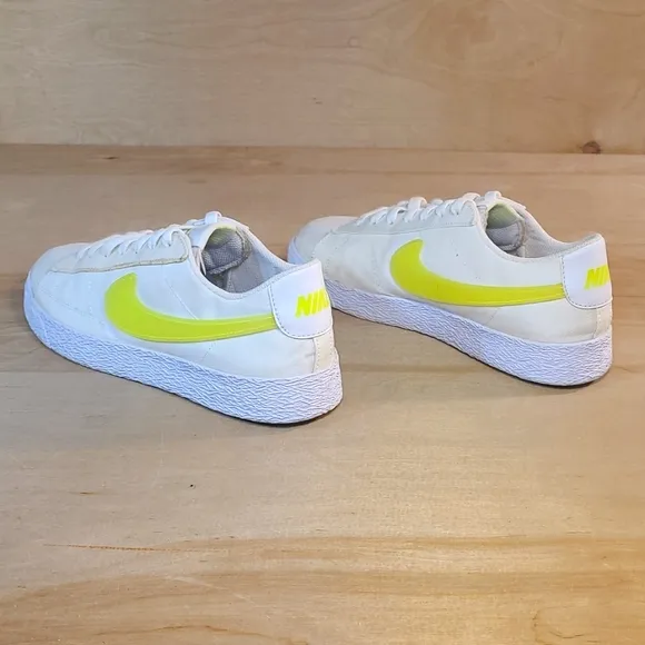 Nike Blazer Low Pop Volt White and Yellow Sneakers