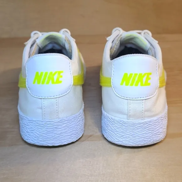 Nike Blazer Low Pop Volt White and Yellow Sneakers