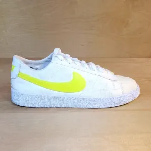Nike Blazer Low Pop Volt White and Yellow Sneakers