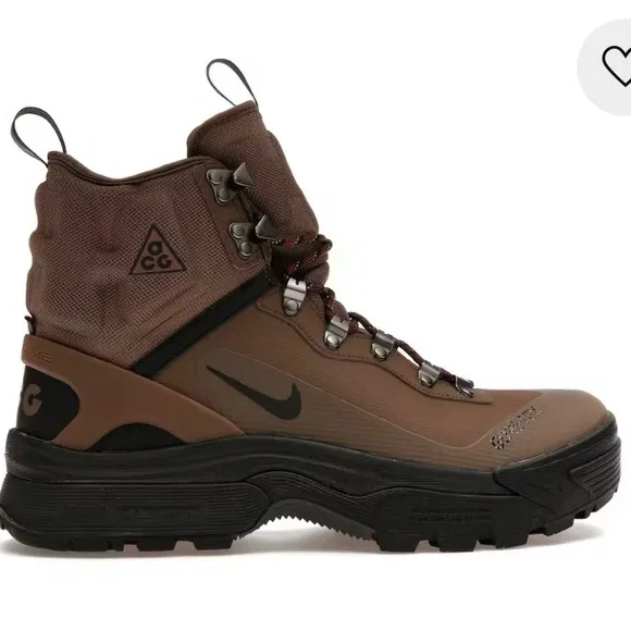 Nike Brown and Black ACG Boots for Outdoor Adventures