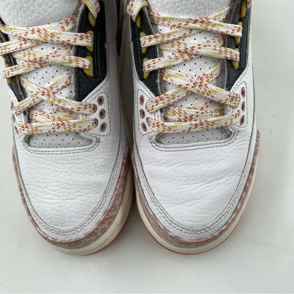 Nike Girl’s Air Jordan 3 Retro- Size 4Y -White Sail Pink Athletic Sneakers Shoes