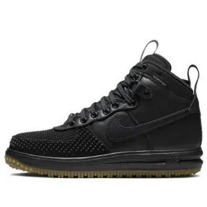 Nike Lunar Force 1 Duckboot Men's Size 8 Black Gum Silver Boots 805899-003