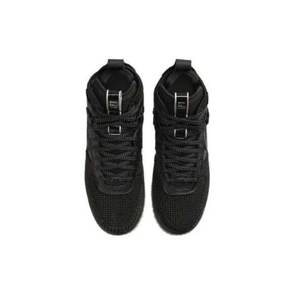 Nike Lunar Force 1 Duckboot Men's Size 8 Black Gum Silver Boots 805899-003