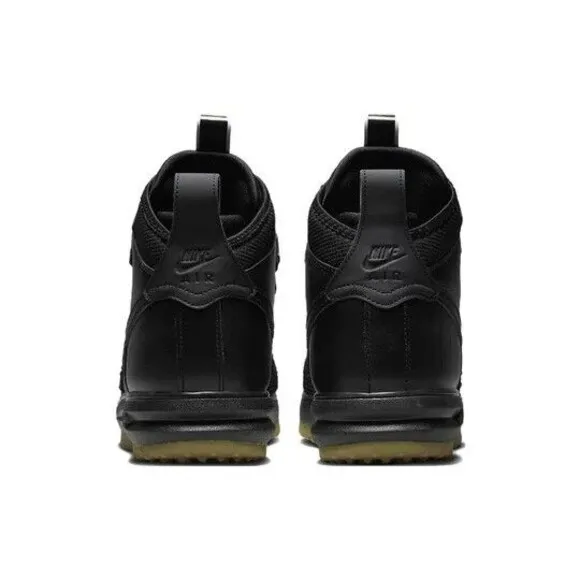 Nike Lunar Force 1 Duckboot Men's Size 8 Black Gum Silver Boots 805899-003
