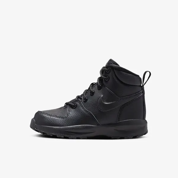 Nike Manoa LTR Boots Shoes Black Big Kids Size 8