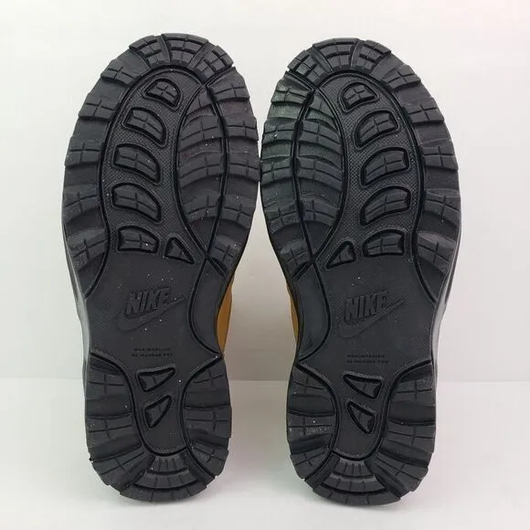 Nike Manoa LTR GS Youth Sz 4Y Womens Sz 5.5 Wheat Black Boots Shoes BQ5372-700