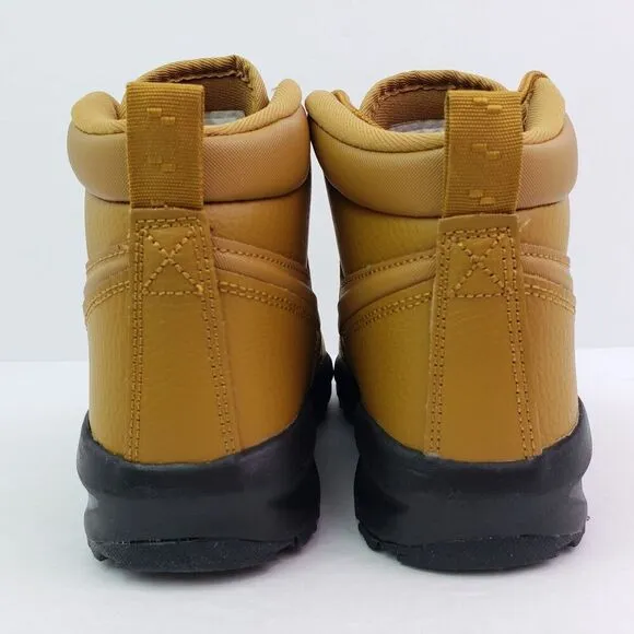 Nike Manoa LTR GS Youth Sz 4Y Womens Sz 5.5 Wheat Black Boots Shoes BQ5372-700