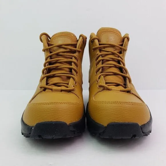 Nike Manoa LTR GS Youth Sz 4Y Womens Sz 5.5 Wheat Black Boots Shoes BQ5372-700