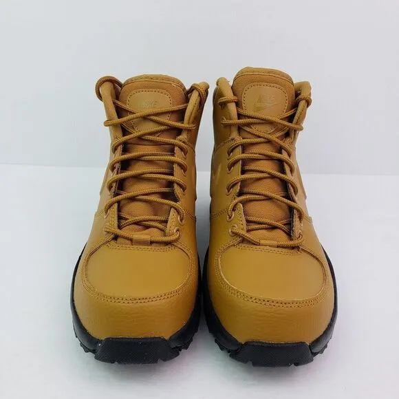 Nike Manoa LTR GS Youth Sz 4Y Womens Sz 5.5 Wheat Black Boots Shoes BQ5372-700
