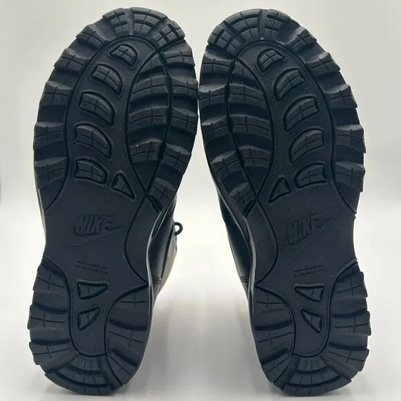 Nike Manoa LTR Leather GS Big kids black boots Size 6Y
