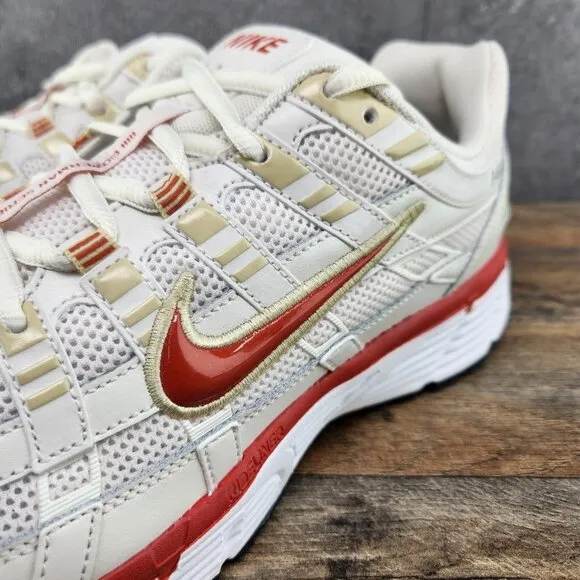 Nike P-6000 Sz 9 Mens Phantom Dragon Red White Black Casual Shoes Sneakers