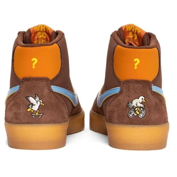 Nike SB Why So Sad? Bruin Hi Womens Casual Shoes Brown DX4325-200 NEW Multi Sz