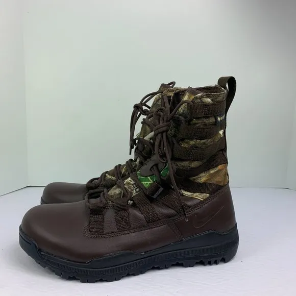 Nike SFB Gen 2 8&quot; Real Tree Camo GT Fauna Brown Green Boots AJ9277-220 Mens