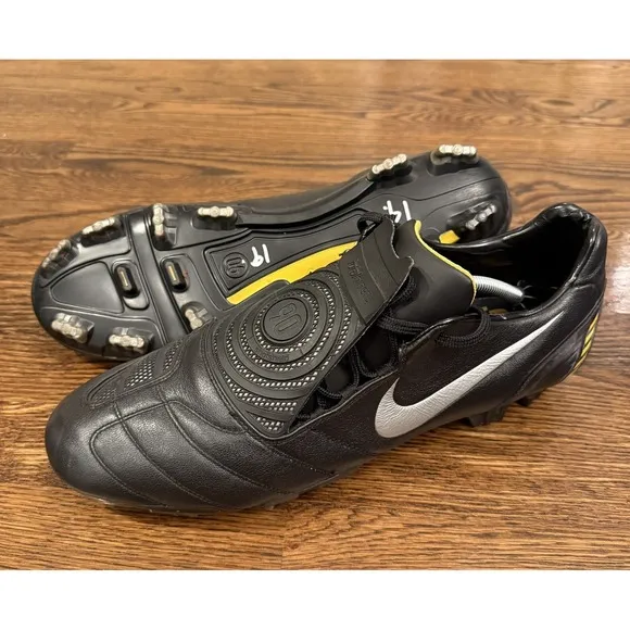 Nike Total 90 T90 Laser II K-FG US 14 Rare Soccer Boots Yellow Black Football
