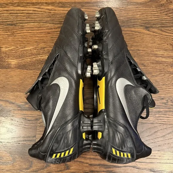 Nike Total 90 T90 Laser II K-FG US 14 Rare Soccer Boots Yellow Black Football