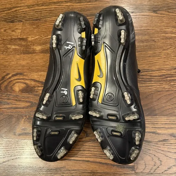 Nike Total 90 T90 Laser II K-FG US 14 Rare Soccer Boots Yellow Black Football