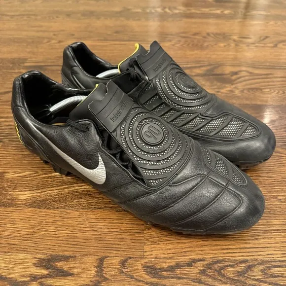 Nike Total 90 T90 Laser II K-FG US 14 Rare Soccer Boots Yellow Black Football
