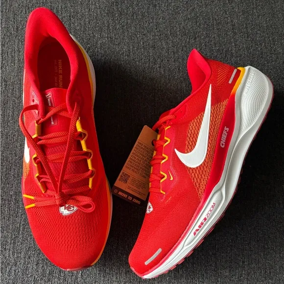 NIKE X NFL AIR ZOOM PEGASUS 41 “KANSAS CITY CHIEFS” SIZE 11.5