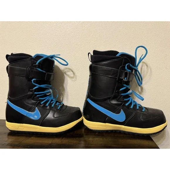 Nike Zoom Force 1 ZF1 Nike Snowboard Boots Shoes 334841-041 Size 9 SBB Black