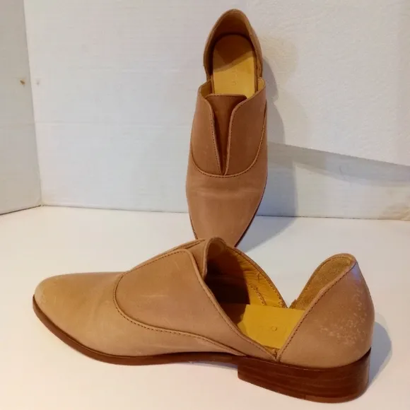 Nisolo Emma D'Orsay Flats Oxford Loafers Almond Size 6.5 See‎ Pictures
