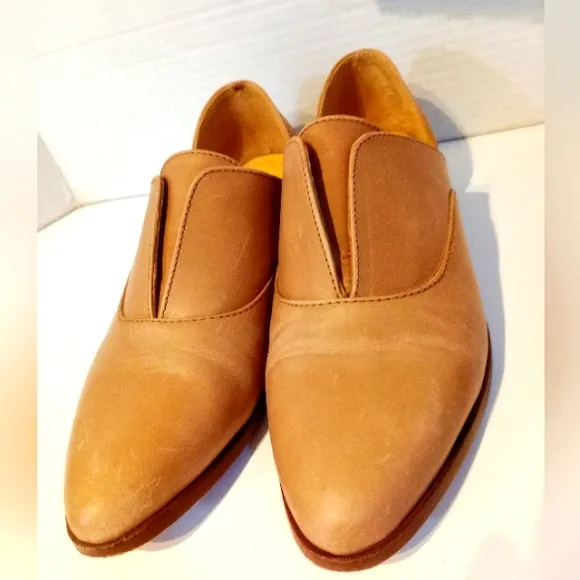 Nisolo Emma D'Orsay Flats Oxford Loafers Almond Size 6.5 See‎ Pictures