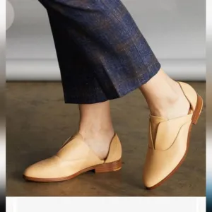 Nisolo Emma D'Orsay Flats Oxford Loafers Almond Size 6.5 See‎ Pictures