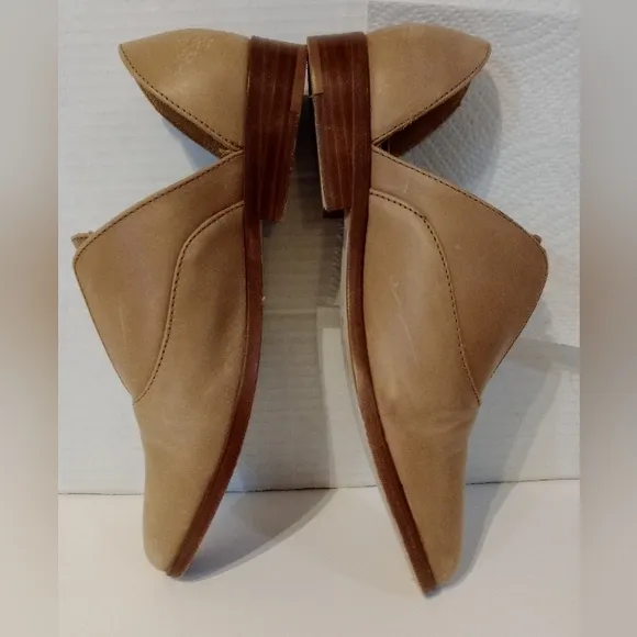 Nisolo Emma D'Orsay Flats Oxford Loafers Almond Size 6.5 See‎ Pictures
