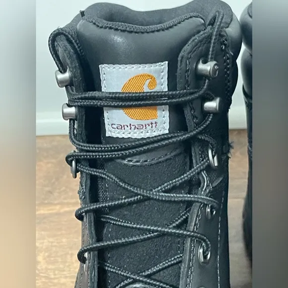 NWOB Carhartt Black Rugged Flex 6 Work Women Boots Size 8