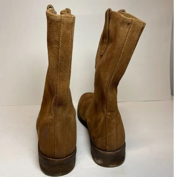 NWOB Lucky Brand Suede Easton Equestrian Western Boots - Size 42 (11US women's)