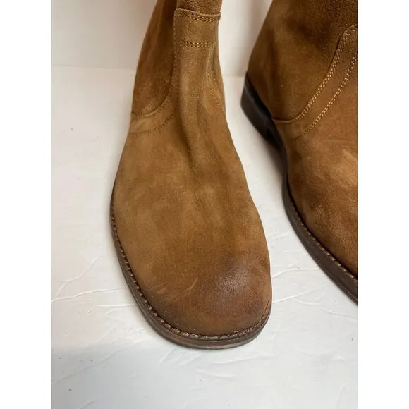 NWOB Lucky Brand Suede Easton Equestrian Western Boots - Size 42 (11US women's)