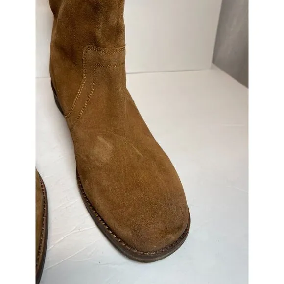 NWOB Lucky Brand Suede Easton Equestrian Western Boots - Size 42 (11US women's)