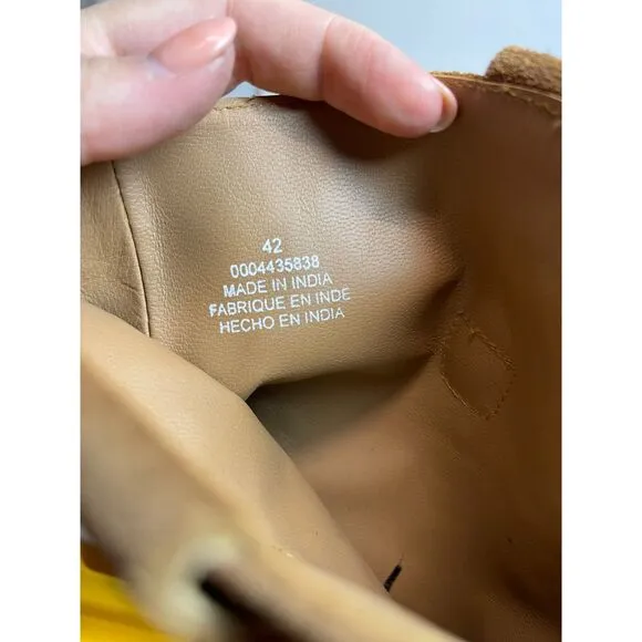 NWOB Lucky Brand Suede Easton Equestrian Western Boots - Size 42 (11US women's)