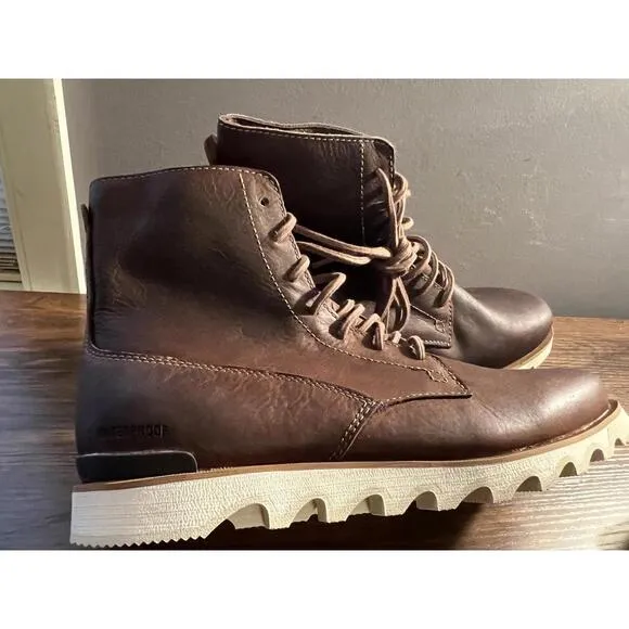NWOB Sorel Kezar Tall Boots, Waterproof Leather (Tan,Brown) New US SZ 11 EUR 44