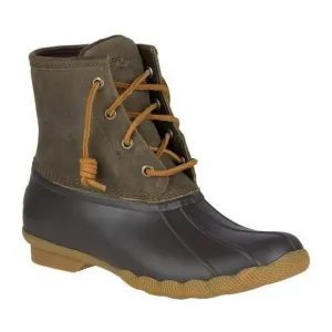 NWOT- Sperry Women's Duck Boot - olive/Brown. Size 7