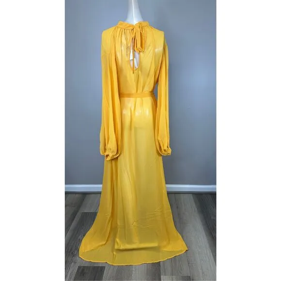 NWT ANDREA IYAMAH Sade Cover Up Dress in Marigold Size S/M $290