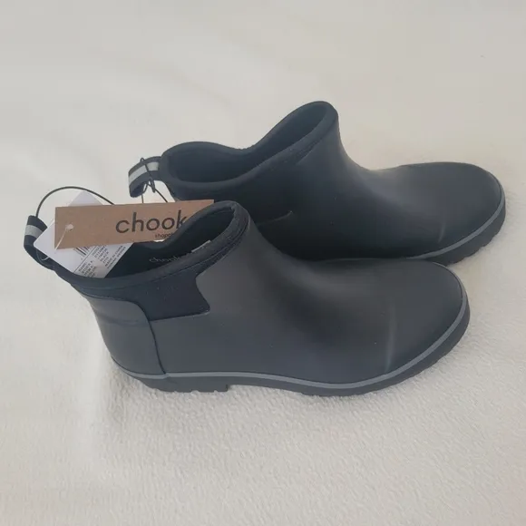 NWT CHOOKA Everyday Neoprene Waterproof Slip On Chelsea Rubber Ankle Rain Boots