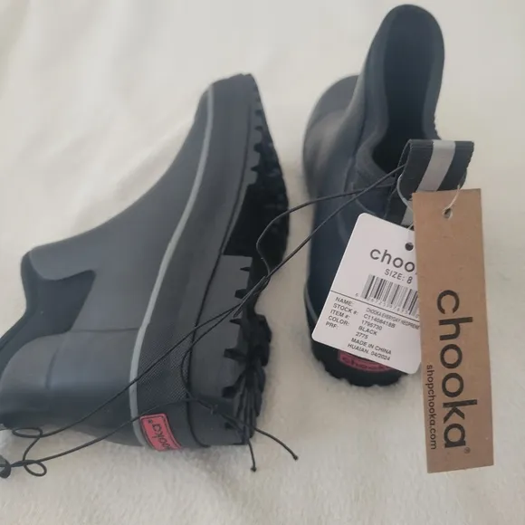 NWT CHOOKA Everyday Neoprene Waterproof Slip On Chelsea Rubber Ankle Rain Boots