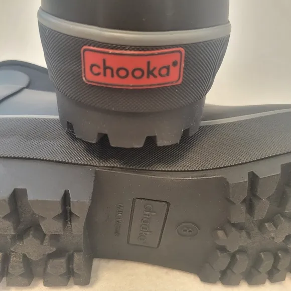 NWT CHOOKA Everyday Neoprene Waterproof Slip On Chelsea Rubber Ankle Rain Boots