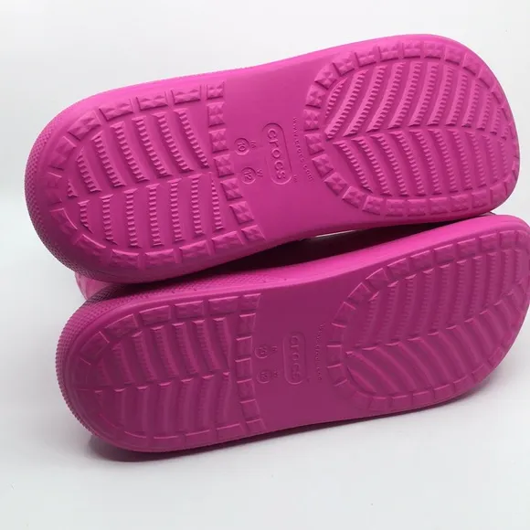 NWT Crocs Classic Crush Rain Boots Shoes Pink men’s 10 women’s 12