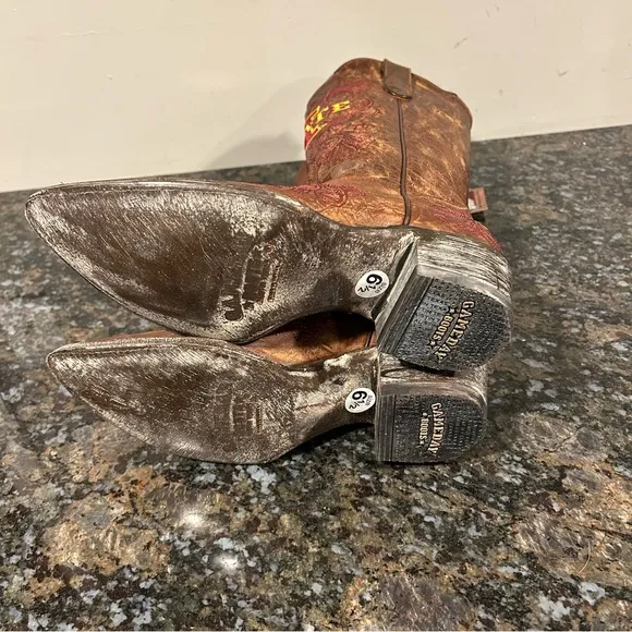 NWT Iowa State Cyclones Cowboy Western Boots Game Day Womens Sz 6.5 NEW