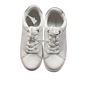 NWT J.Crew Factory Crewcuts Girls' Lace-Up Sneakers White Lavender Size 3