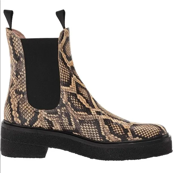 NWT- Loeffler Randall Leopard Print Raquel Combat Boots