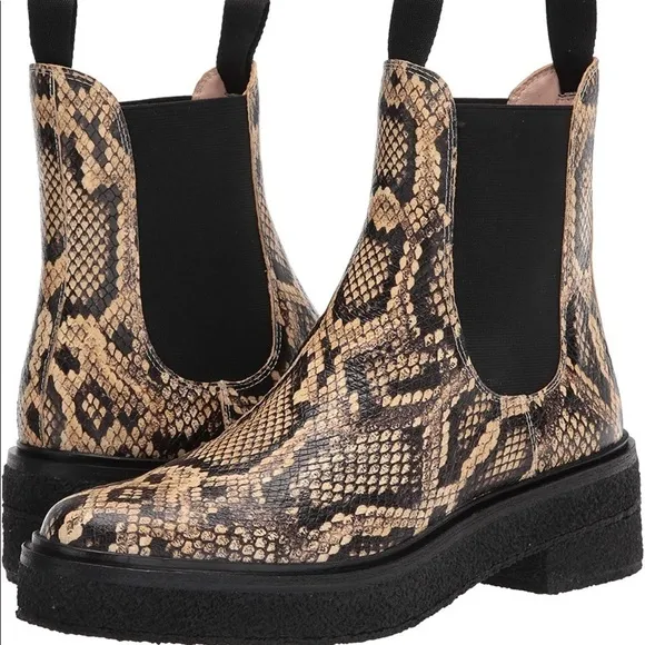 NWT- Loeffler Randall Leopard Print Raquel Combat Boots