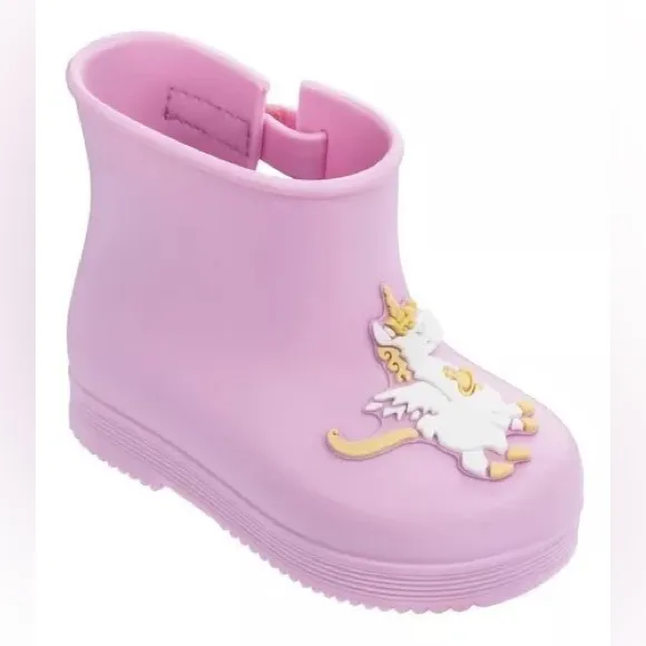 NWT MINI MELISSA   Vivienne Westwood Anglomania Unicorn Rain Boots Size 6T