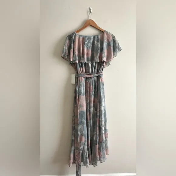 NWT Show Me Your Mumu Jess Ruffle Midi in Sage I Do Floral (Size 1X)