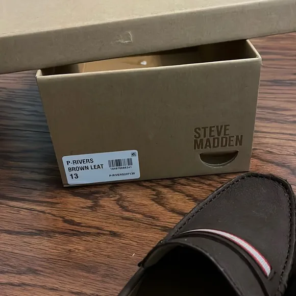 NWT! Steve Madden P-Rivers Brown Loafers
