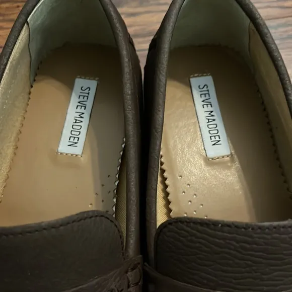 NWT! Steve Madden P-Rivers Brown Loafers