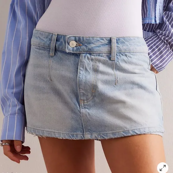 NWT We The Free/Free People Galivanting Low Rise Mini Skort - size 29