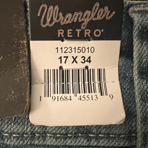 NWT WRANGLER Retro Sadie Low-rise Size 17x34